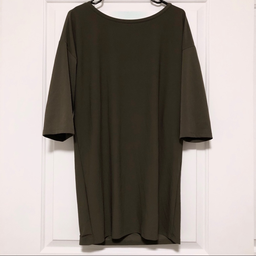 Forest Green Shift Dress Mini